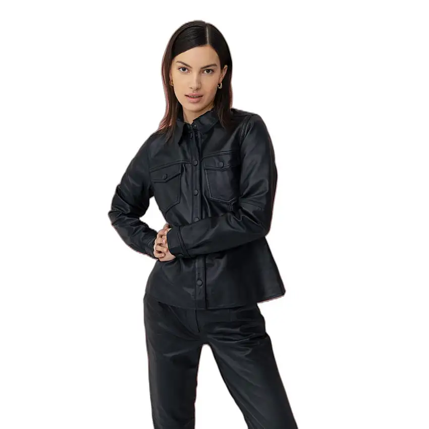 Camicia in pelle da donna b.young Byfvdara