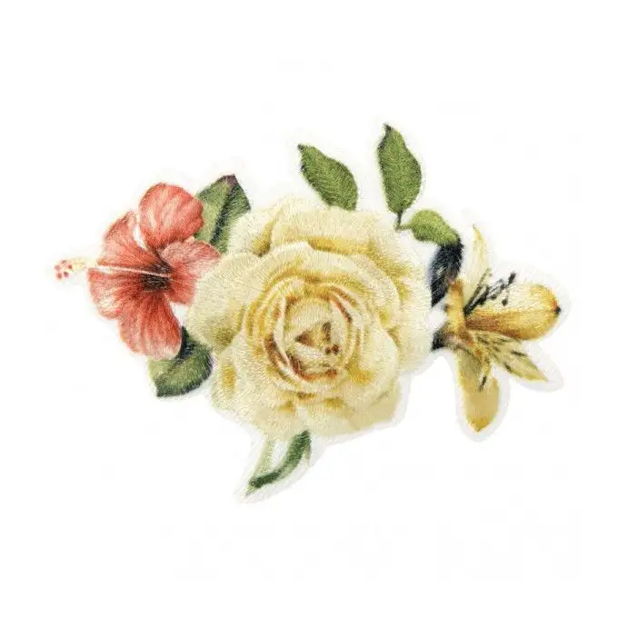 Toppa Termoadesiva Bouquet di Rose 8 x 5 cm - Mediac