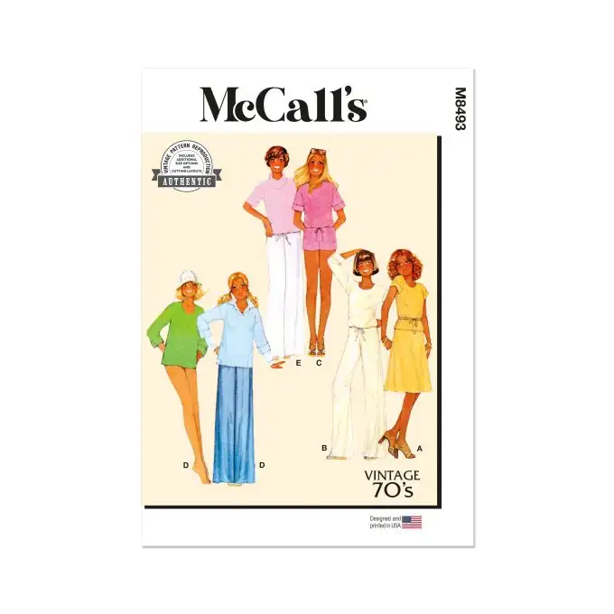 Modello Mc Call's M8493A Top e gonna o pantaloni dalla 34 alla 50