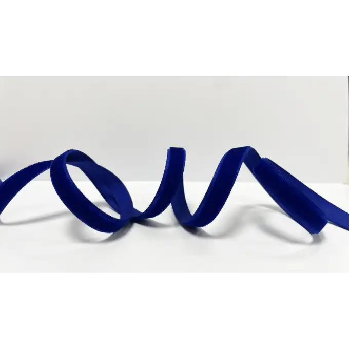 Nastro in velluto blu marino 9mm