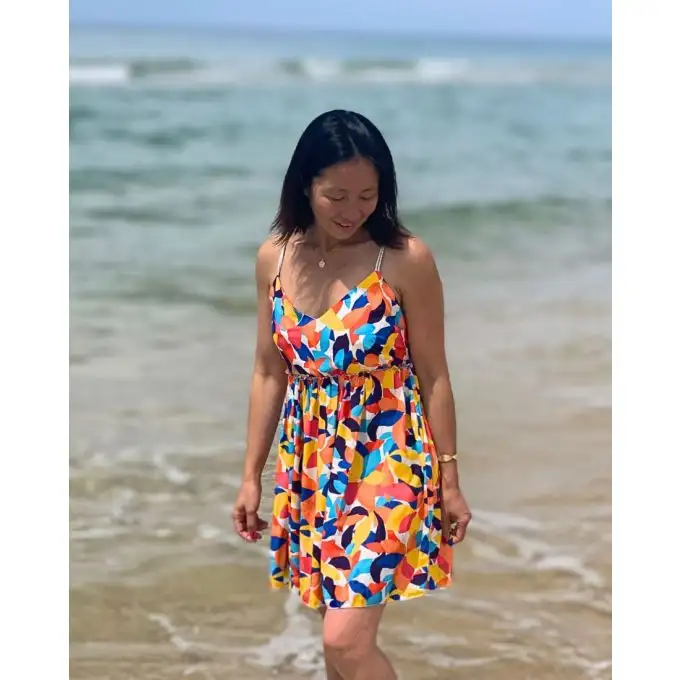 Modello Cassandre abito donna 34 48 Clematisse Pattern