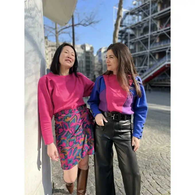 Modello Butterfly felpa 34 48 Clématisse Pattern