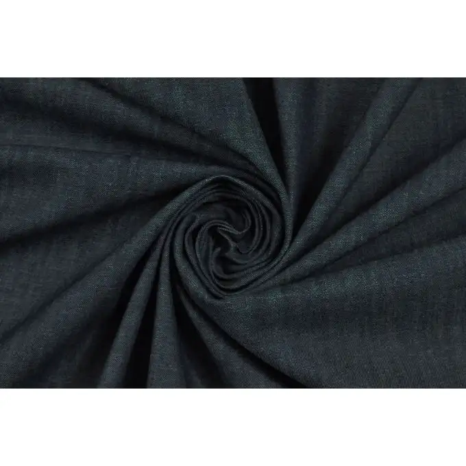 Rotolo intero di 30 metri di Denim blu di cotone stretch