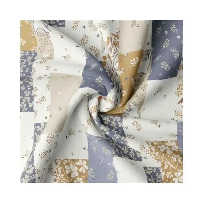 Tessuto patchwork cotone