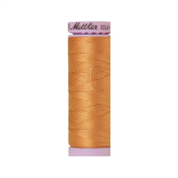 Bobina di filo mettler silk finish cotone 150m miele col 1172