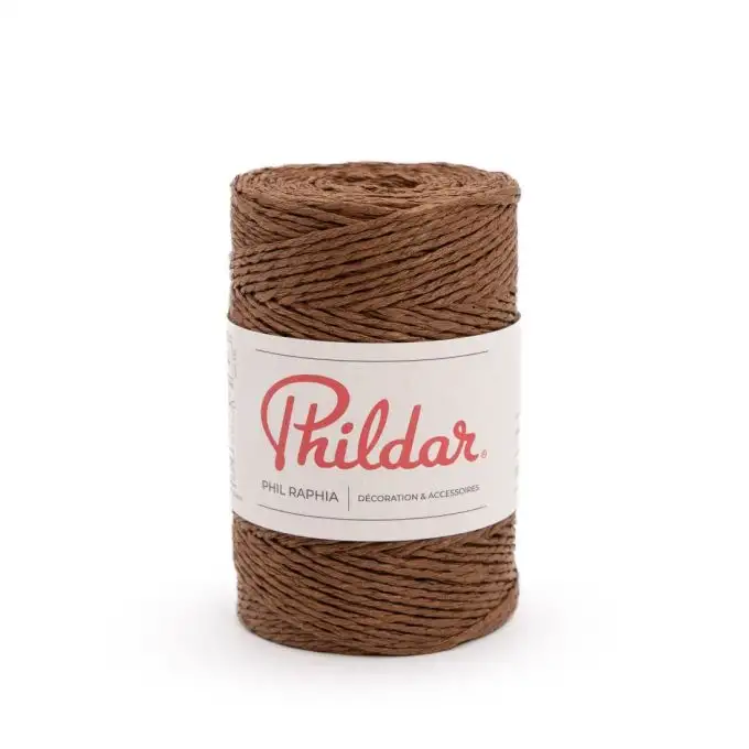 Palla phil raphia cioccolato Phildar