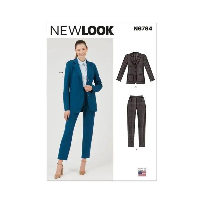 Modello New Look N° 6794 - giacca e pantaloni per giovani donne 36-46