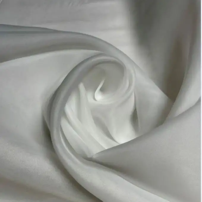 Tessuto organza spesso doppio bianco opaco 300cm