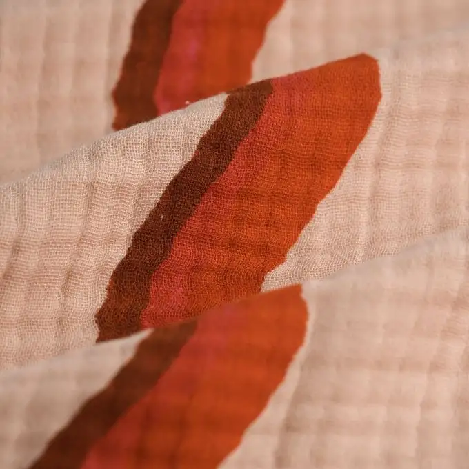 Tessuto quadruplo garza onda rosa Sophie Ferjani