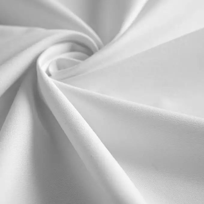 Tessuto Oxford cotone poliestere bianco