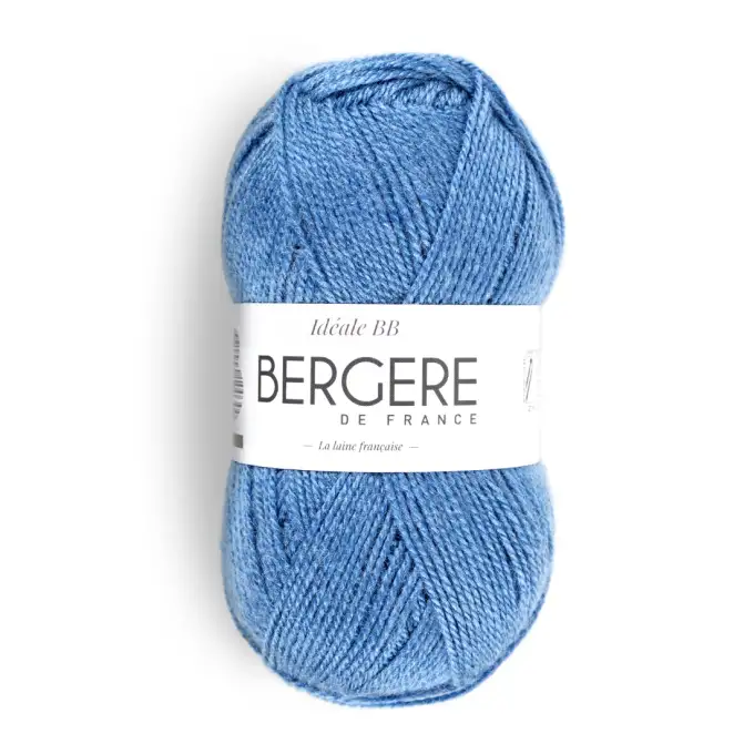 Pelote di lana Bergère de France ideale BB blu lago N°11120