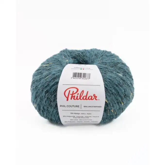 Gomitolo di filato da maglieria Couture prusse - Phildar