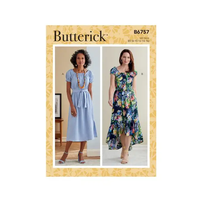 Modello Butterick B6757F5 Abito Donna 44-52