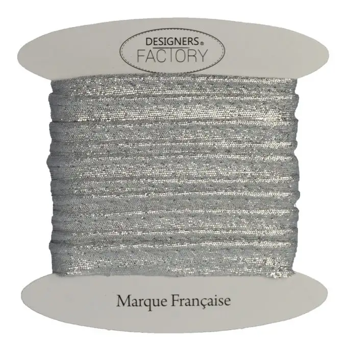 Piping nastro in lurex argento - 10 metri - designers-factory