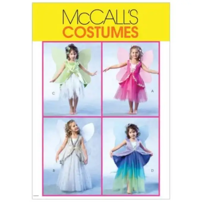 Cartamodello McCall's 4887CL costume fata bambino 6-8 anni