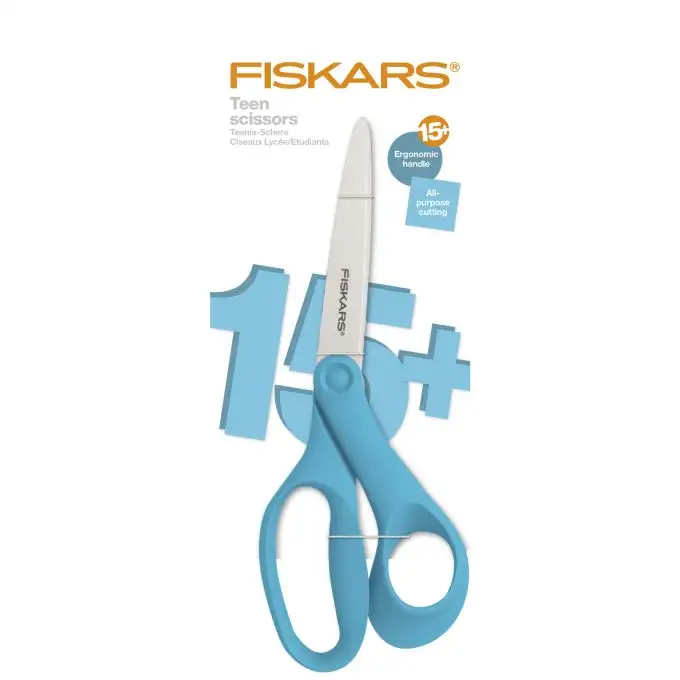 Forbici studente 20 cm turchese - Fiskars
