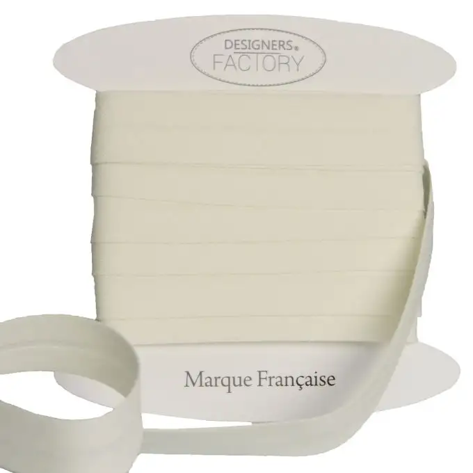 Nastri in sbieco in cotone ecru per 5 metri - designers-factory