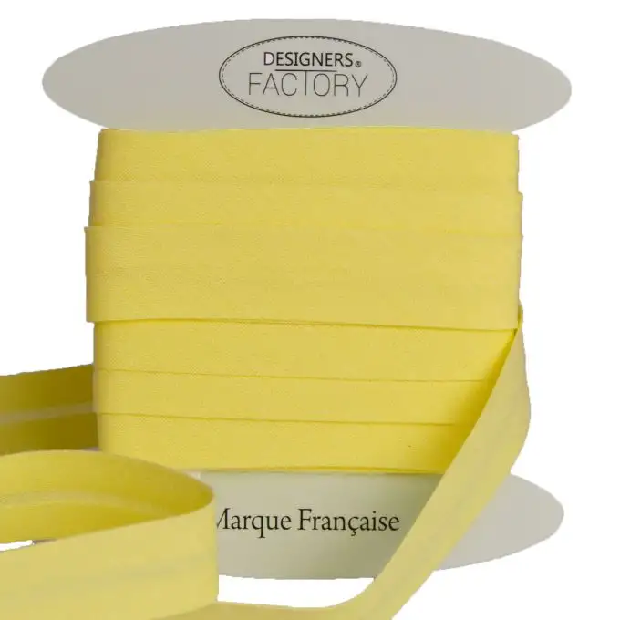 Nastri in sbieco in cotone giallo per 10 metri - designers-factory