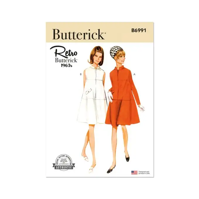 Modello Butterick B6991K5 Donna Abito 36 a 44