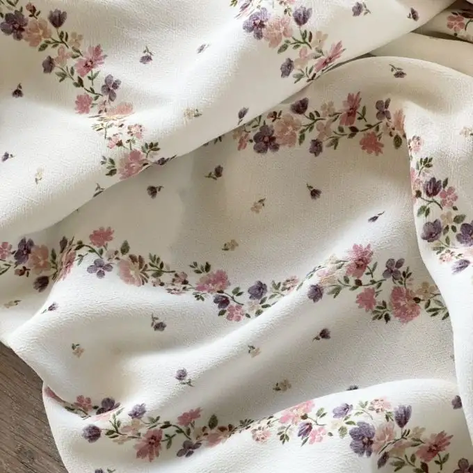 Tessuto crepe di viscosa stampato Marissa - Atelier Vingtsept