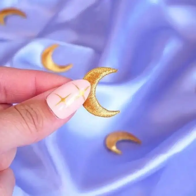 Mini patch termoadesivo luna dorata - Maliziosa