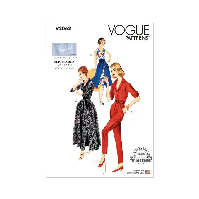 Modello Vogue V2062B5 Tailleur pantalone gonna 36 44