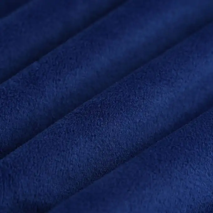 Tessuto Alpfeece tinta unita blu navy