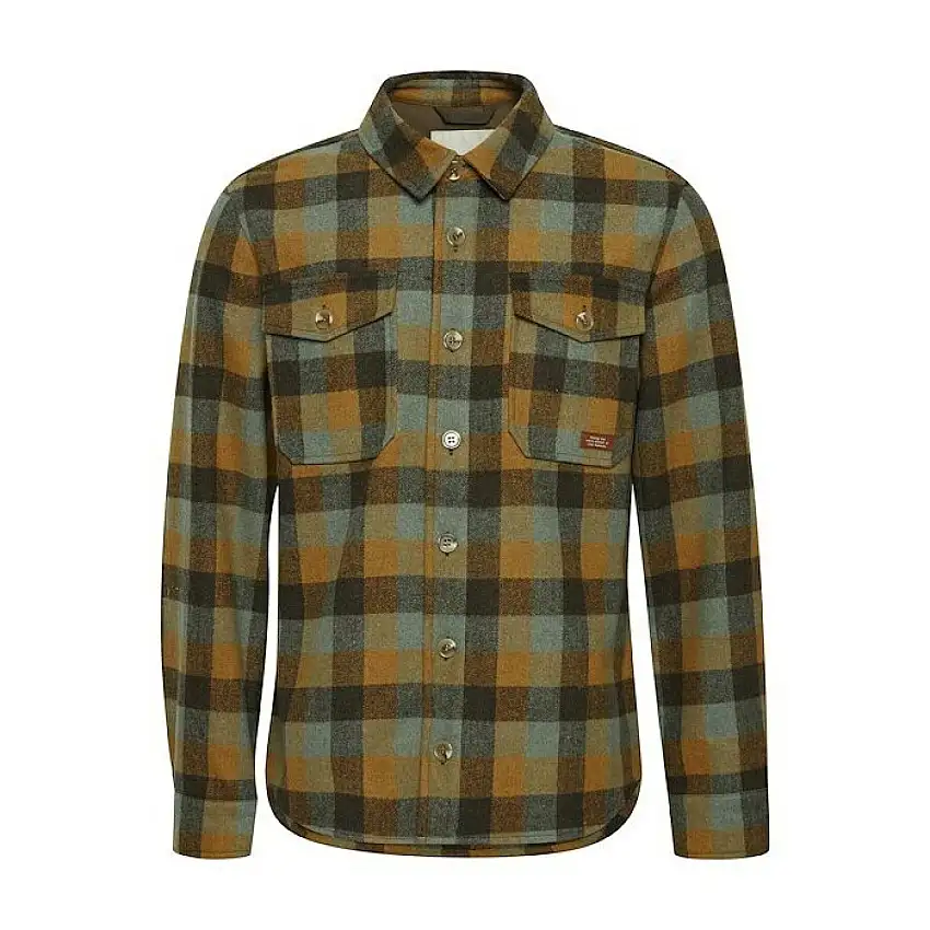 Camicia da donna a maniche lunghe a scacchi Blend