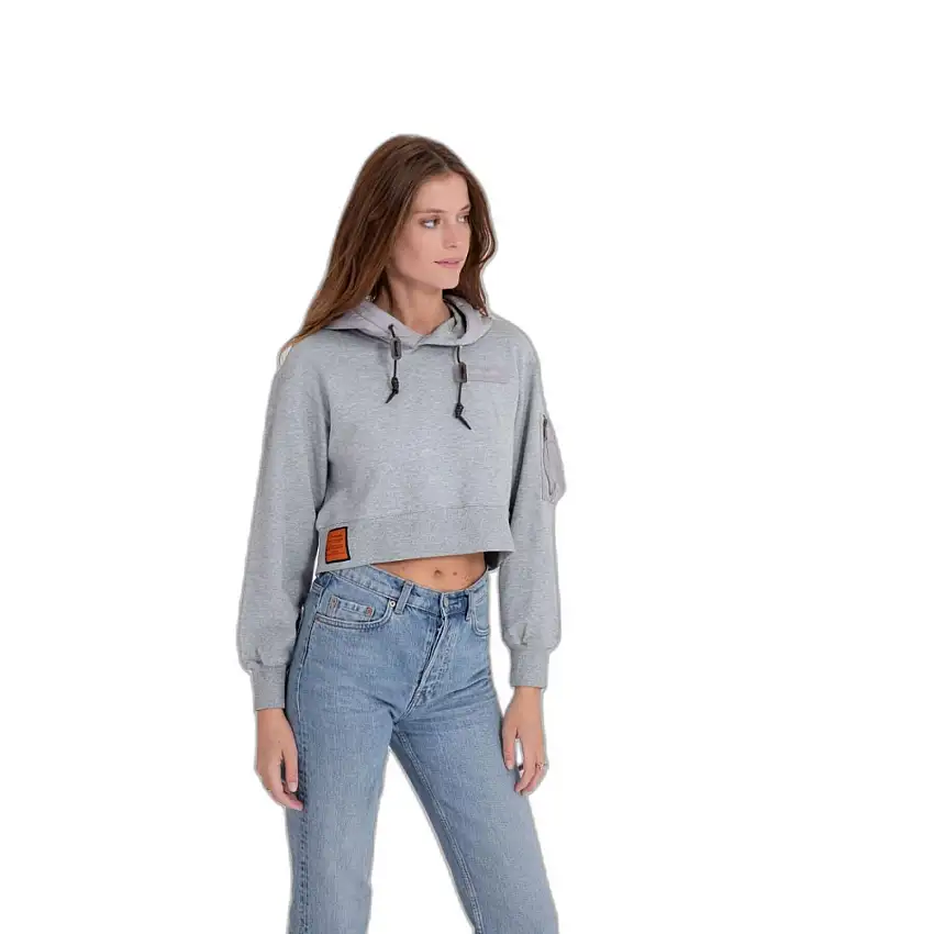 Sweatshirt nylon donna con cappuccio Bombers Pearl