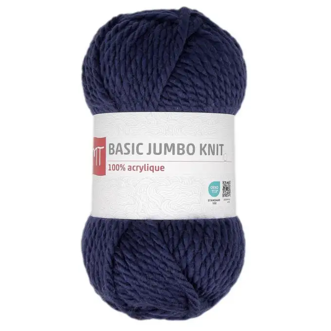 pelota 100 g base jumbo maglia 100% acrilico blu navy MT