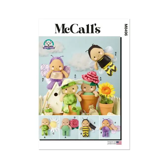 Modello Mc Call's M8496OS Bambola 23 cm