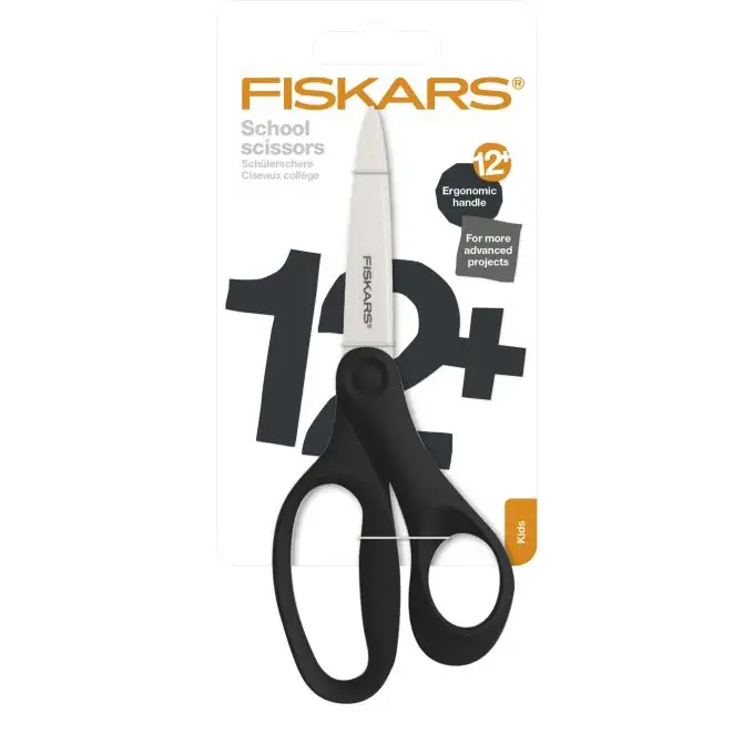 Forbici scuola 18cm nere - Fiskars