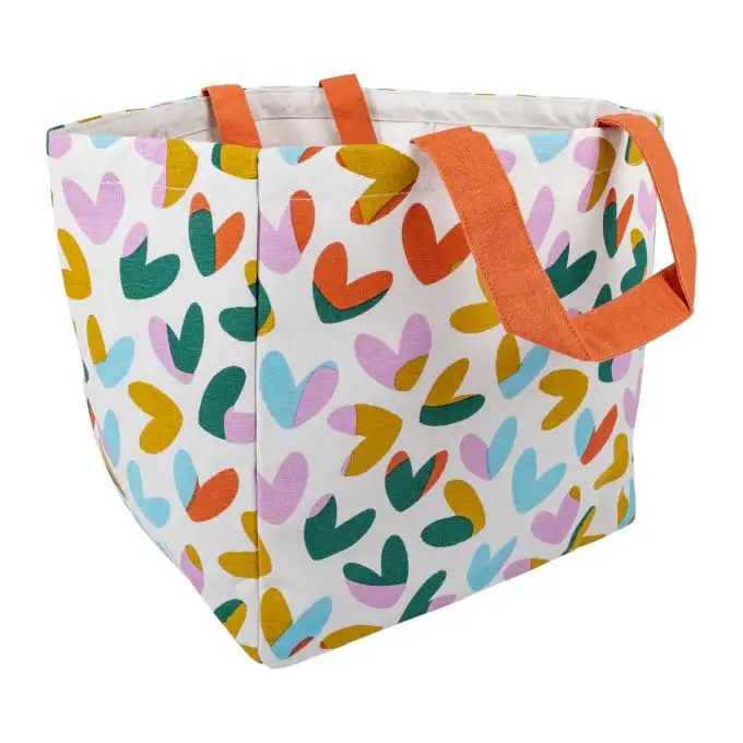 Sacca di stoccaggio cuore multicolore
