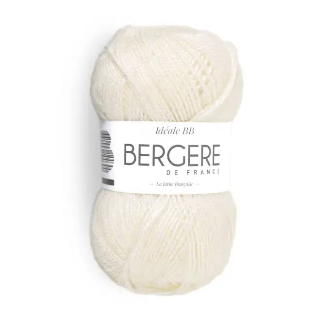 Pelote di lana Bergère de France ideale BB ecru N°11114