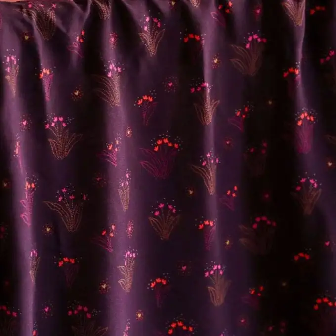 Tessuto viscosa Dina viola - Lise Tailor