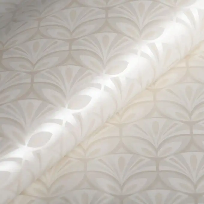 Tessuto cerato Adila bianco grande larghezza