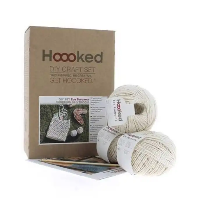 Kit uncinetto - Sacchetto tote bag Trogir ecru - Hoooked