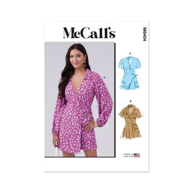 Modello Mc Call's M8454D5 Abito incrociato taglie 32 40