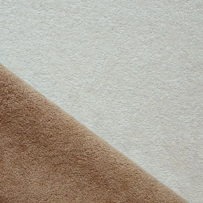 Tessuto effetto spugna ecru