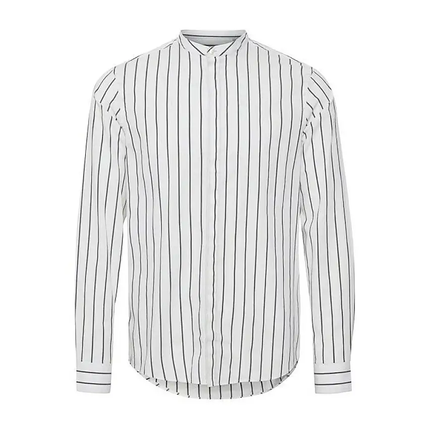 Camicia in popeline a righe con maniche lunghe Casual Friday Anton