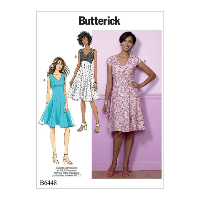 Modello Butterick B6448A5 Abito Donna 34-42