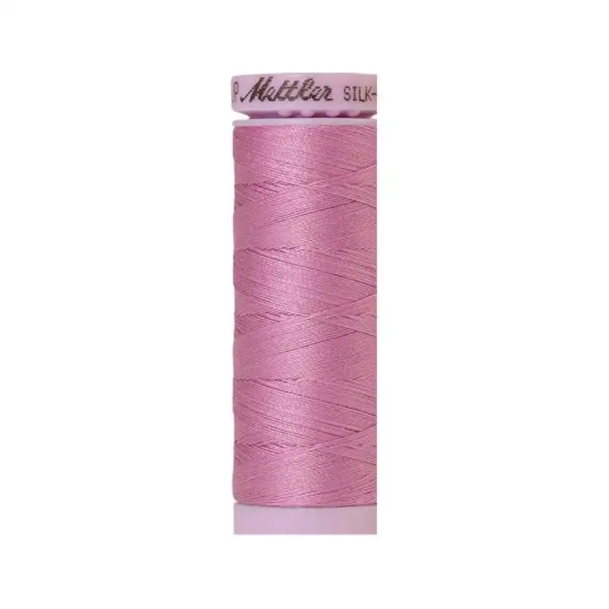 Bobina di filo mettler silk finish cotone 150m rosa orchidea col 0052
