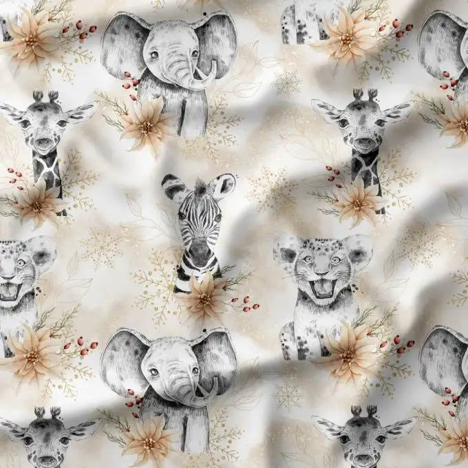 Tessuto di cotone stampato Savane Gold – Certificato Oeko-Tex®