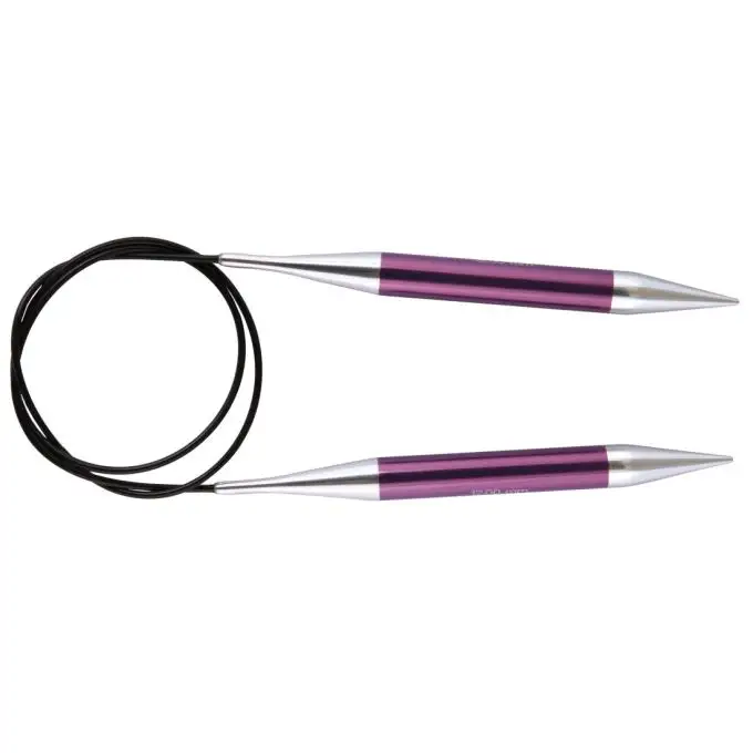 Aghi da maglia circolari fissi Zing 100 cm x 10 mm - Knit Pro