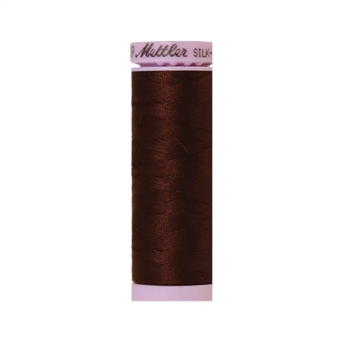 Bobina di filo mettler silk finish cotone 150m cioccolato col 0264