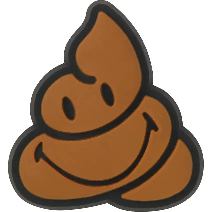 Clip jibbitz Crocs Smiley Chocolate Mousse