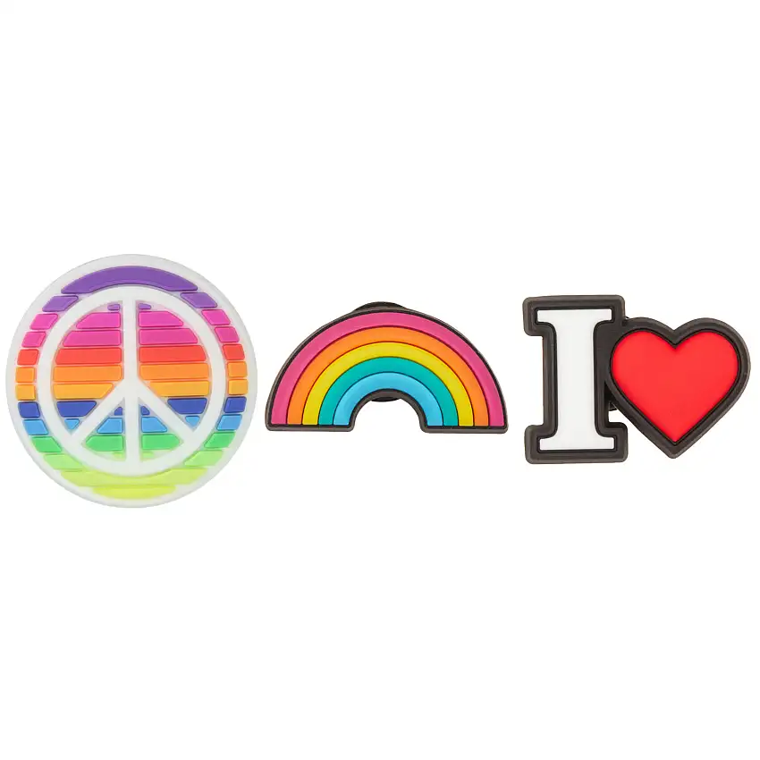 Set di 3 clip jibbitz Crocs Feel The Love