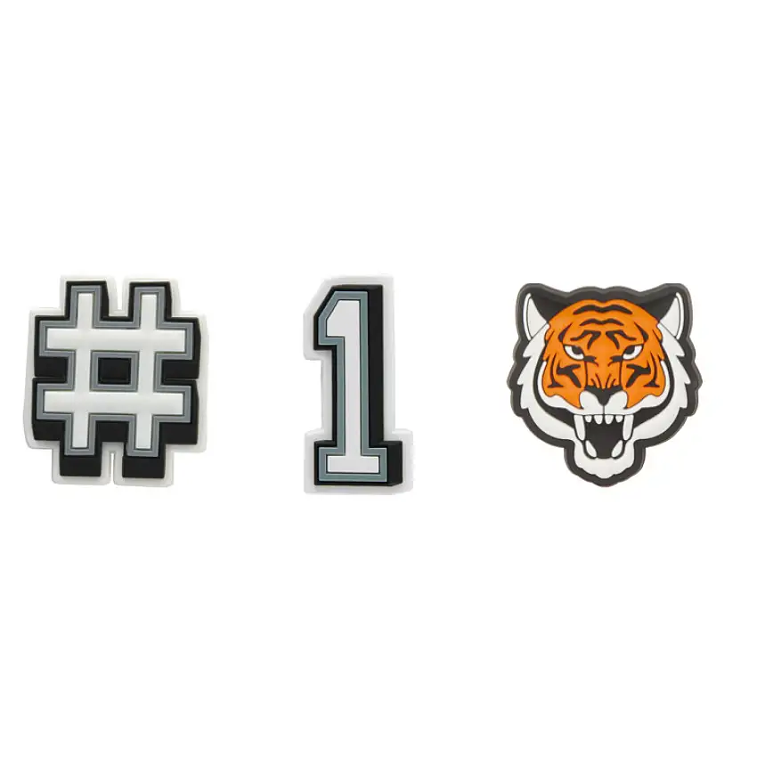 Set di 3 clip jibbitz Crocs Tiger Mascot