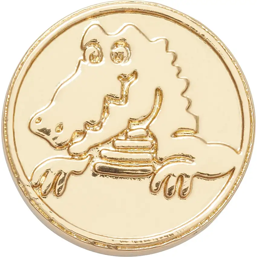 Clip jibbitz Crocs Gold Duke Logo