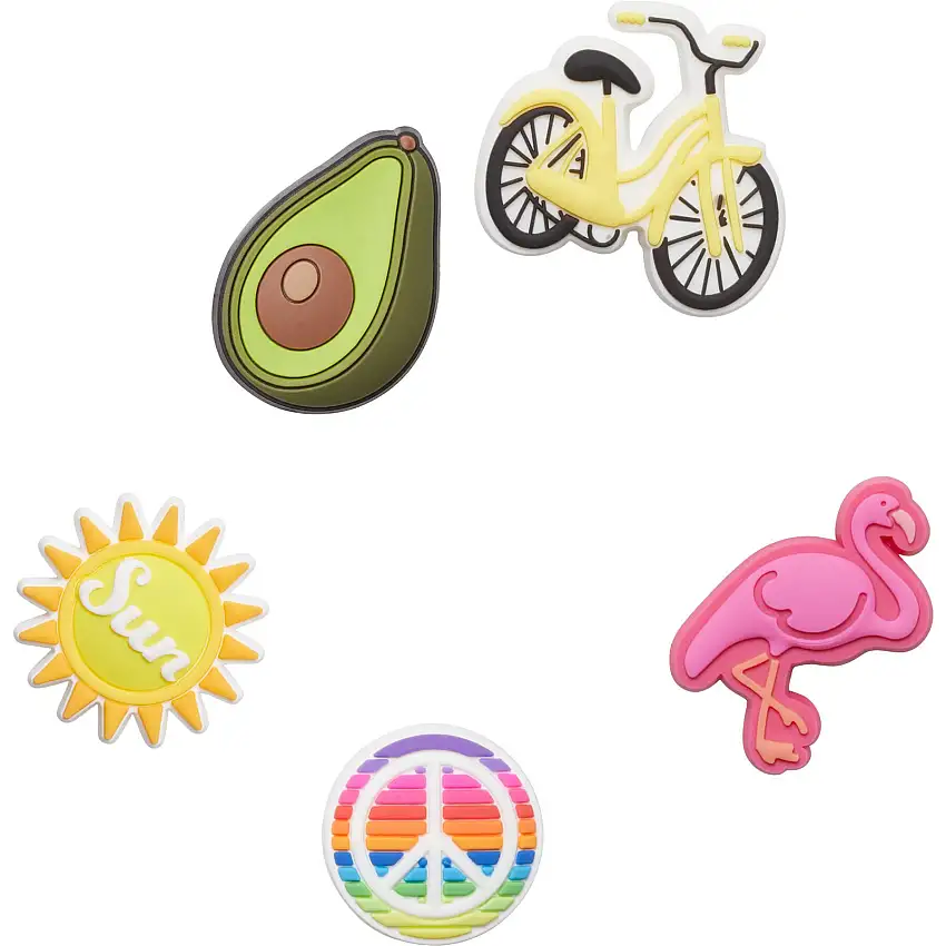 Set di 5 clip jibbitz Crocs clips JibbitzSunnyDays5Pack